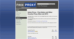 Desktop Screenshot of freeproxy.it